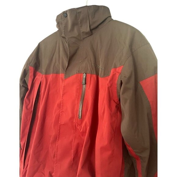 Columbia Men's L Summit Lift Interchange Red Brown 3 in 1 Waterproof Jacket - Picture 2 of 13